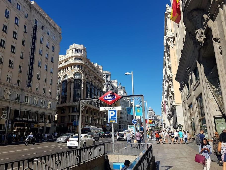 Ferienwohnung Downtown Madrid - Gran Via - Business Ready Exterior foto